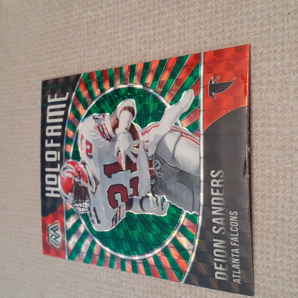 2021 Mosiac Holofame Atlanta Falcons Deion Sanders Prizm NFL